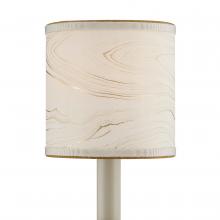  0900-0016 - Marble Cream Paper Drum Chandelier Shade