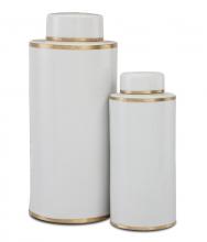  1200-0414 - Ivory Tea Canister Set of 2