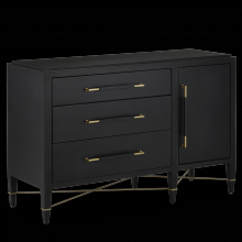  3000-0250 - Verona Black Three-Drawer Ches