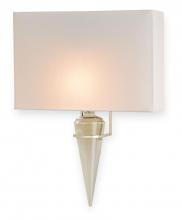  5204 - Larsen Nickel Wall Sconce, White Shade