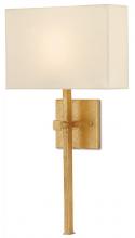  5900-0005 - Ashdown Gold Wall Sconce, Whit