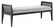  7000-0362 - Teagan Black Bench, Attel Ivory