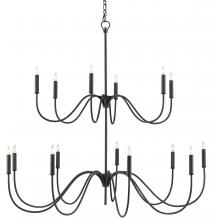  9000-0654 - Tirrell Medium Black Chandelier