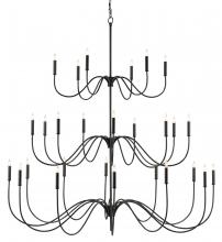  9000-0655 - Tirrell Large Black Chandelier