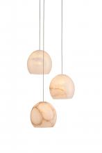  9000-0896 - Lazio 3-Light Round Multi-Drop Pendant