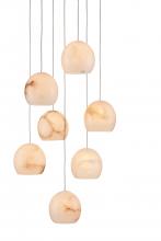  9000-0897 - Lazio 7-Light Round Multi-Drop Pendant