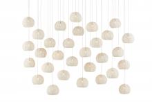  9000-0914 - Piero White 30-Light Linear Multi-Drop Pendant