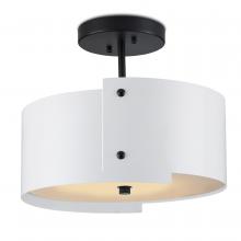  9000-0982 - Ritsu White Semi-Flush Mount