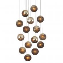  9000-1015 - Pathos 15-Light Round Multi-Drop Pendant