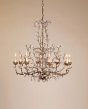  9884 - Crystal Bud Large Gold Chandelier