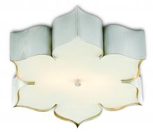  9999-0042 - Grand Lotus Silver Flush Mount