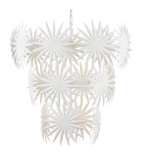  9000-1114 - Bismarkia Large White Chandelier