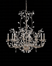  9975 - Crystal Bud Large Silver Chandelier