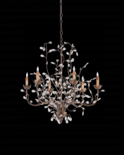  9882 - Crystal Bud Medium Gold Chandelier