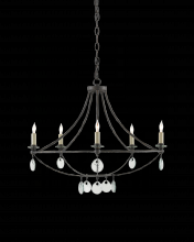  9000-0641 - Novella Small Black Chandelier