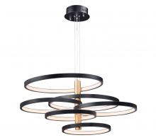  E24327-BKGLD - Hoopla-Multi-Light Pendant